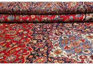 Tappeto Ardakan Medaglione Floreale Rosso Blu Scuro 310x410 Cm