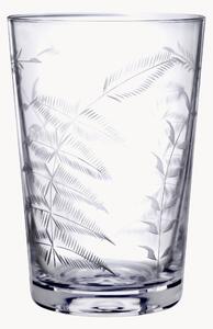 Set di 6 bicchieri in cristallo soffiato Fern