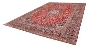 Tappeto Ardakan Medaglione Floreale Rosso Blu Scuro 310x410 Cm