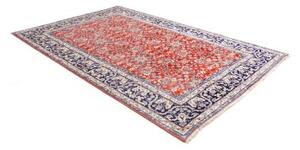 Tappeto Kashan Floreale Rosso Blu Scuro 197x295 Cm