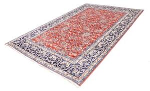 Tappeto Kashan Floreale Rosso Blu Scuro 197x295 Cm