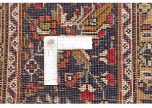 Tappeto Tabriz Medaglione Floreale Rosso Blu Scuro 203x298 Cm