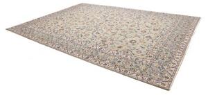 Tappeto Kashan Floreale Verde Salvia Blu Cobalto 277x390 Cm