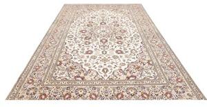 Tappeto Kashan Medaglione Floreale Avorio Beige 200x300 Cm