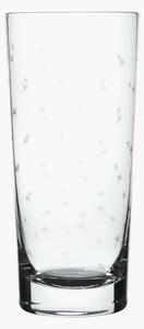 Set di 4 bicchieri da long drink in cristallo soffiato Stars