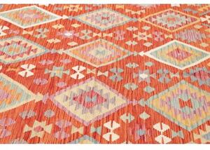 Tappeto Kilim Geometrico Ruggine Multicolore 197x305 Cm