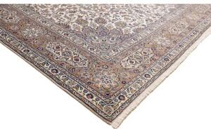 Tappeto Kashan Medaglione Floreale Avorio Tortora 300x390 Cm