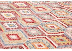 Tappeto Kilim Stilizzato Multicolore 198x296 Cm