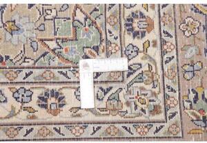 Tappeto Kashan Medaglione Floreale Avorio Tortora 300x390 Cm