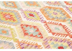 Tappeto Kilim Geometrico Multicolore 204x290 Cm