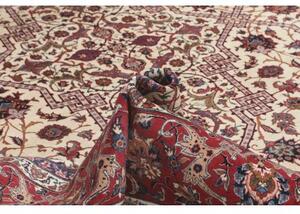 Tappeto Isfahan Stilizzato Avorio Rosso 368x524 Cm