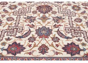 Tappeto Isfahan Stilizzato Avorio Rosso 368x524 Cm