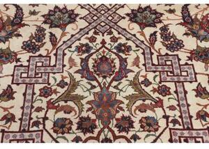 Tappeto Isfahan Stilizzato Avorio Rosso 368x524 Cm