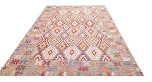 Tappeto Kilim Stilizzato Multicolore 198x296 Cm