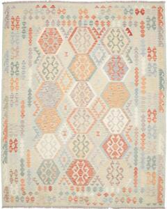 Tappeto Kilim Stilizzato Verde Salvia Multicolore 244x303 Cm