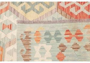 Tappeto Kilim Stilizzato Verde Salvia Multicolore 244x303 Cm