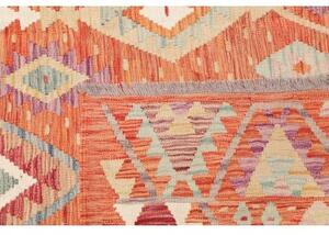 Tappeto Kilim Geometrico Arancione Multicolore 198x288 Cm