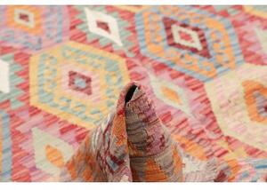 Tappeto Kilim Geometrico Multicolore 196x294 Cm