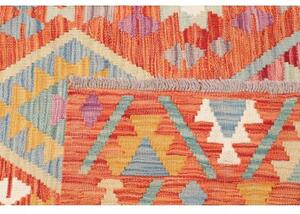 Tappeto Kilim Geometrico Terracotta Giallo 203x298 Cm
