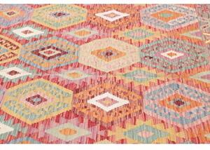 Tappeto Kilim Geometrico Multicolore 196x294 Cm