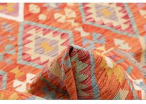 Tappeto Kilim Geometrico Terracotta Giallo 203x298 Cm
