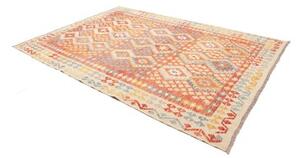 Tappeto Kilim Geometrico Terracotta Arancione 210x295 Cm