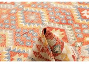 Tappeto Kilim Geometrico Terracotta Arancione 210x295 Cm