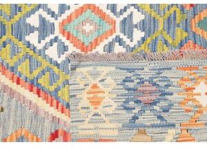Tappeto Kilim Geometrico Celeste Multicolore 146x206 Cm