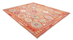 Tappeto Kilim Stilizzato Arancione Multicolore 255x296 Cm