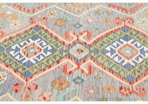 Tappeto Kilim Geometrico Celeste Multicolore 146x206 Cm