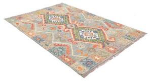 Tappeto Kilim Geometrico Celeste Multicolore 146x206 Cm