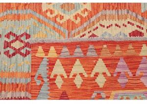 Tappeto Kilim Stilizzato Arancione Multicolore 255x296 Cm