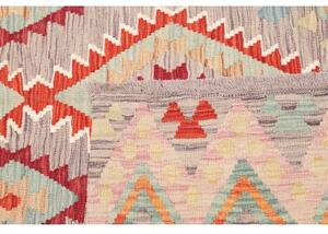 Tappeto Kilim Geometrico Grigio Beige 151x206 Cm