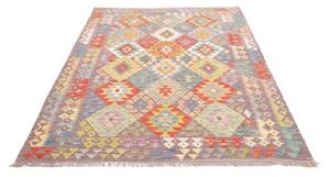 Tappeto Kilim Geometrico Malva Multicolore 150x194 Cm