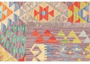 Tappeto Kilim Geometrico Malva Multicolore 150x194 Cm