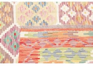 Tappeto Kilim Geometrico Arancione Beige 172x245 Cm