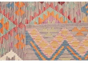 Tappeto Kilim Geometrico Tortora Multicolore 150x196 Cm