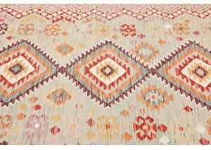 Tappeto Kilim Geometrico Verde Salvia Beige 149x198 Cm