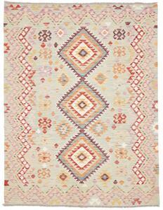 Tappeto Kilim Geometrico Verde Salvia Beige 149x198 Cm