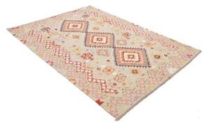 Tappeto Kilim Geometrico Verde Salvia Beige 149x198 Cm