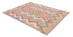 Tappeto Kilim Geometrico Tortora Multicolore 150x196 Cm