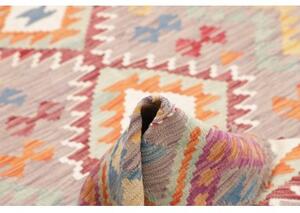 Tappeto Kilim Geometrico Grigio Tortora Multicolore 148x199 Cm
