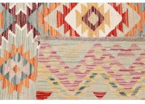 Tappeto Kilim Geometrico Verde Salvia Beige 149x198 Cm