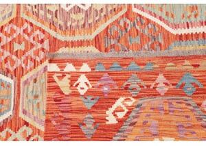 Tappeto Kilim Stilizzato Ruggine Beige 198x286 Cm