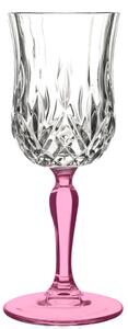<p>Calice Acqua della linea OPERA in cristallo Luxion, luminoso e splendente, con gambo rosa. Ideale per le festivita natalizie, confezione da 3 pezzi.</p>