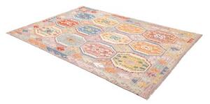 Tappeto Kilim Geometrico Beige Multicolore 172x241 Cm