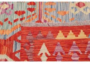 Tappeto Kilim Stilizzato Rosso Multicolore 250x292 Cm