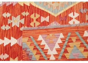 Tappeto Kilim Geometrico Ruggine Beige 252x358 Cm