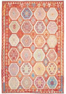 Tappeto Kilim Stilizzato Mattone Multicolore 207x300 Cm
