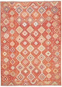 Tappeto Kilim Geometrico Ruggine Beige 206x289 Cm